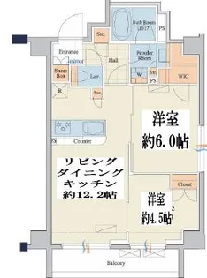 クレストコートTS吾妻橋【2階】の間取り
