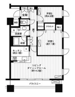 LOOP-M【3階】の間取り