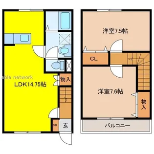グランビア紫竹の間取り