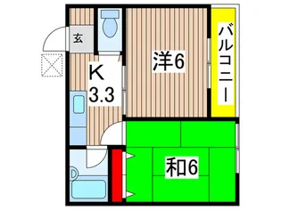 第3ファミリーハイツ【2階】の間取り