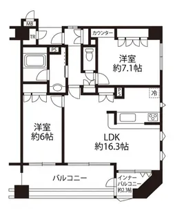 マイキャッスル仲町台ステーションフロント【2階】の間取り
