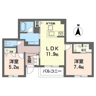 マーリエ【1階】の間取り
