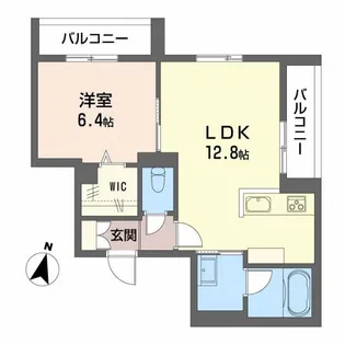ハイネススト霞町【2階】の間取り