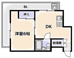GSハイム日本橋【6階】の間取り