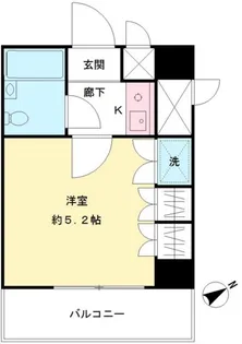 アーバンタカノ京王多摩川【4階】の間取り