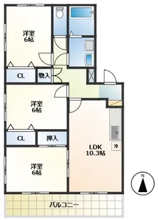 ガーデンハイム【3階】の間取り