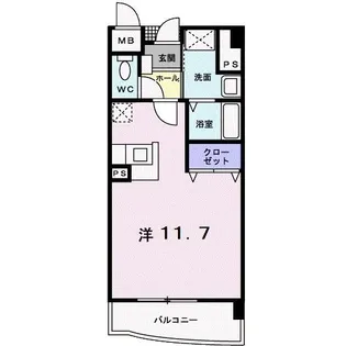 ベラルデ【5階】の間取り