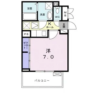 サウスヒルズ馬堀【3階】の間取り