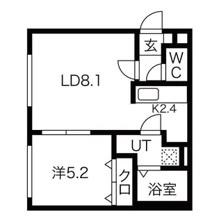 クリスタル・セレニティ【1階】の間取り