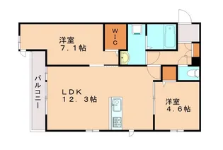 ブル・マリーノ衣掛【3階】の間取り