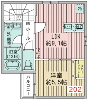 Crea Court Ogikubo Momoi【2階】の間取り