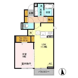 セジュール桜【1階】の間取り