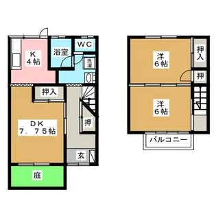 千引ハイツ【1階】の間取り