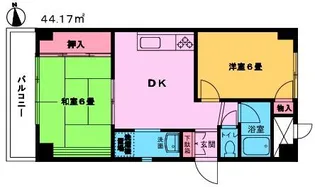 丸榮ハイム富岡【2階】の間取り