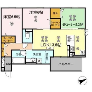 The Soveria【3階】の間取り