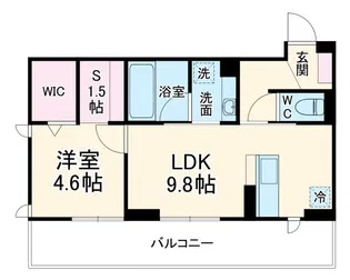 ルボワ ウエスト【2階】の間取り