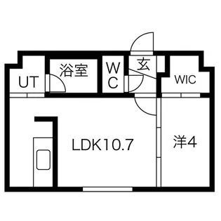 シャンテ南7条【3階】の間取り