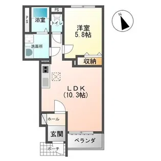 グランツ(木更津市)【1階】の間取り