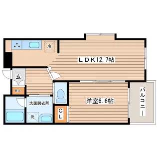 グランドゥSS【1階】の間取り
