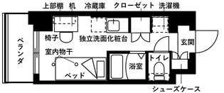 フレンシアエール仙川【6階】の間取り