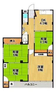 高田マンション【3階】の間取り