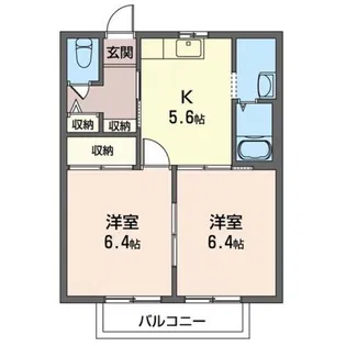 ニューエイト【1階】の間取り
