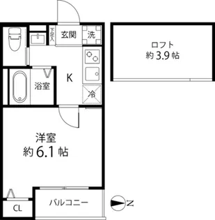 T′s Cuore六町I【3階】の間取り