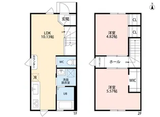 レッド&グリーン【1階】の間取り