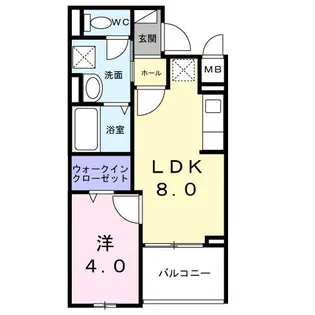 Prosperarプロスペラー【2階】の間取り