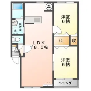 Mハイツ宮の森11【1階】の間取り