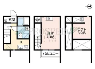 NOIR 今里(ノワールイマザト)【1階】の間取り