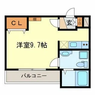 Chambre Hidemi II【4階】の間取り