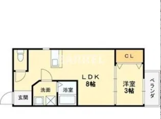 ドエル小花【1階】の間取り