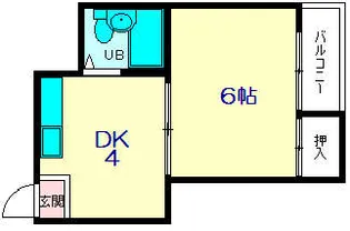 ドムール塚本【4階】の間取り