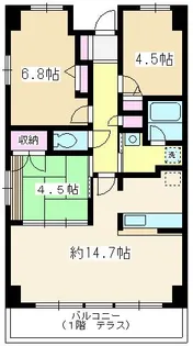 ルネス・アレイゼ【2階】の間取り