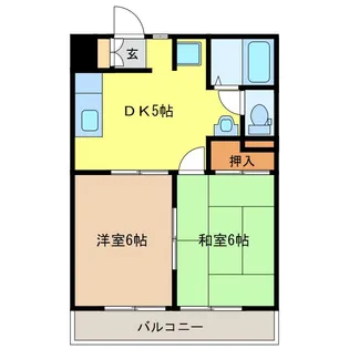 Rレイキャッスル【2階】の間取り