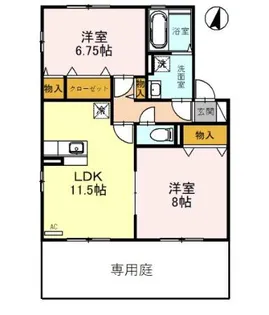サンライズヒル【1階】の間取り
