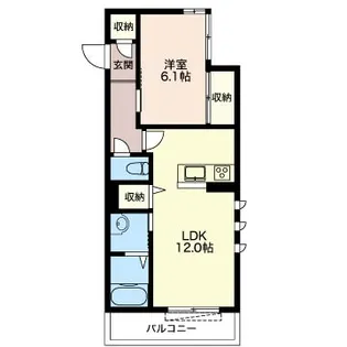 カッサーロ【1階】の間取り