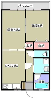 サイレントヴィレッジII【1階】の間取り