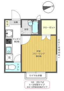 グラン・アルブルA【2階】の間取り