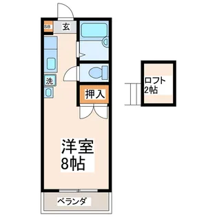 第33三共ラフォーレ【5階】の間取り