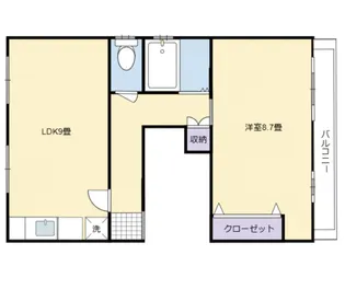 ガレン高原ビル【2階】の間取り