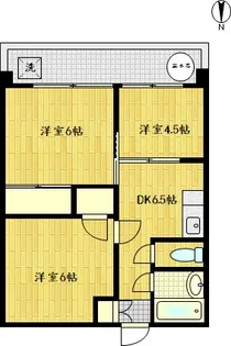 日興パレス羽田【3階】の間取り