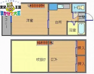 フレンディ西町【2階】の間取り