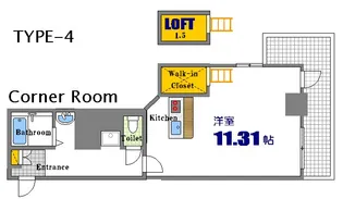 グランマーレ17【5階】の間取り