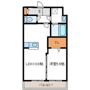 静岡県浜松市中央区神田町【マンション】の間取り