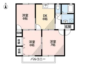 ランズエンド【2階】の間取り