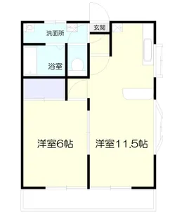 新和ハイツ【2階】の間取り