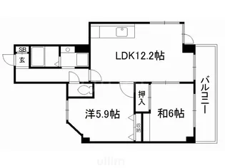 さとうIII【4階】の間取り
