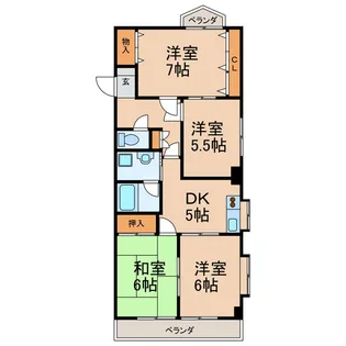 4DKの間取り画像